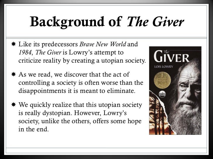 information on the book the giver